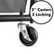 Dryser Commercial Heavy-Duty Rolling Laundry Hamper, Steel Frame Cart on Wheels with Removable Canvas Bin for Hotel or Home